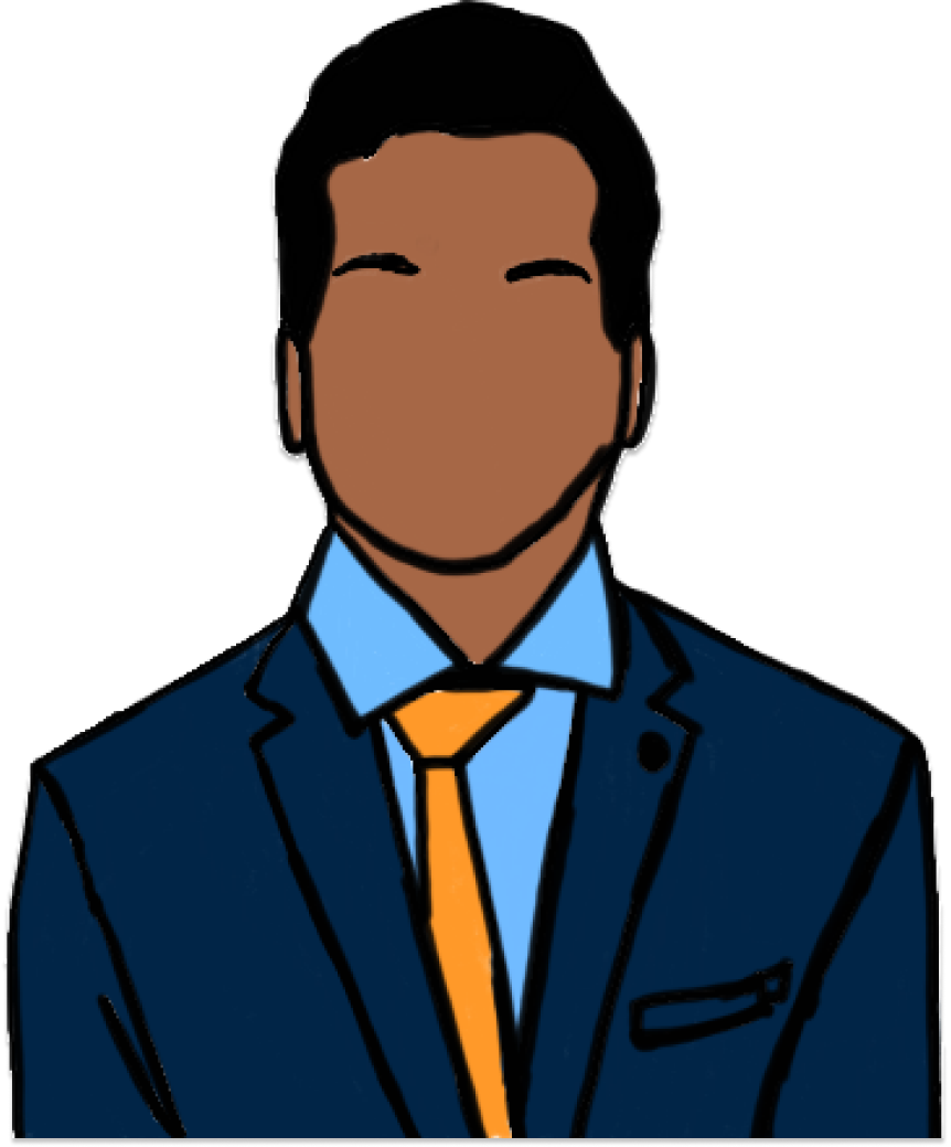 Portrait drawing of Sasi Mitra
